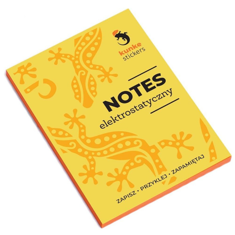 Notes elektrostatyczny Kunke pomarańczowy
