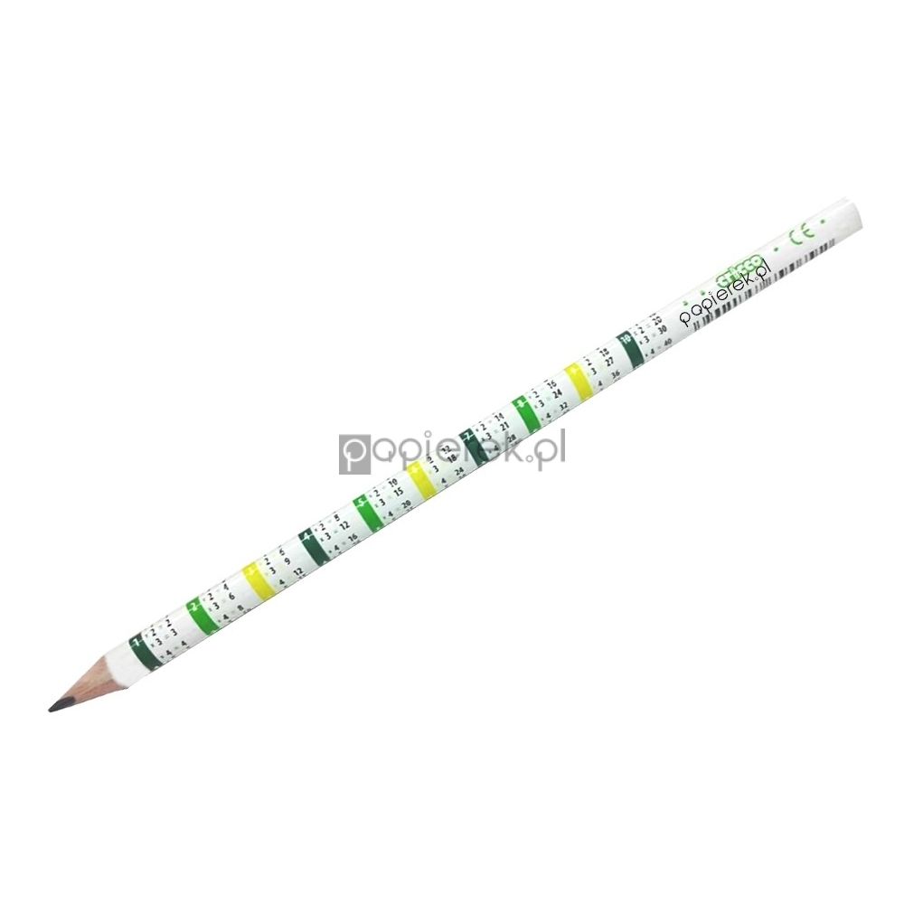 Ołówek z tabliczką mnożenia trókątny Cricco HB