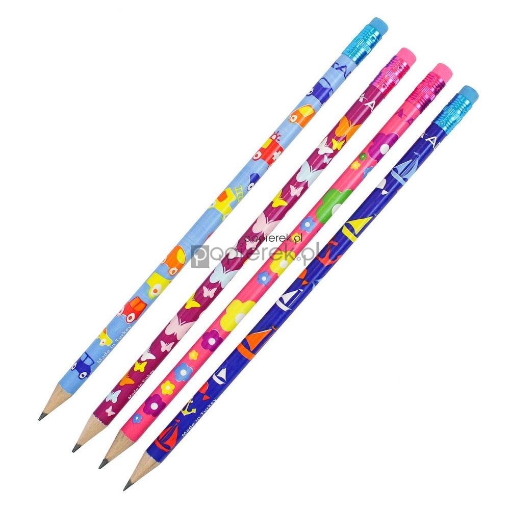 Ołówek z gumką Adel Kids mix kolorów 