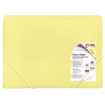 Teczka A4 z gumką PP pastel morelowa Strigo