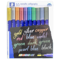 Pisaki metaliczne do kaligrafii Staedtler 10 kolorów