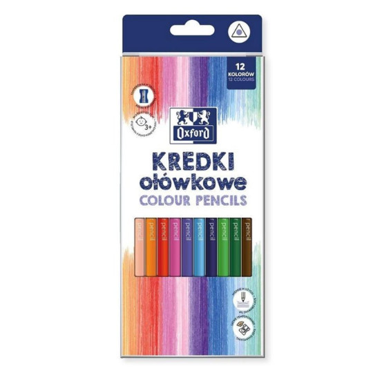 Kredki ołówkowe Regular Oxford 12 kolorów