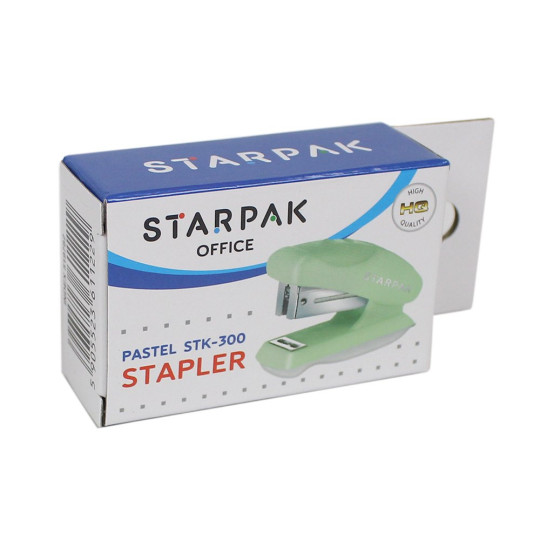 Zszywacz mini Starpak STK-300 pastelowy zielony