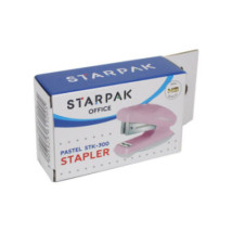 Zszywacz mini Starpak STK-300 pastelowy różowy