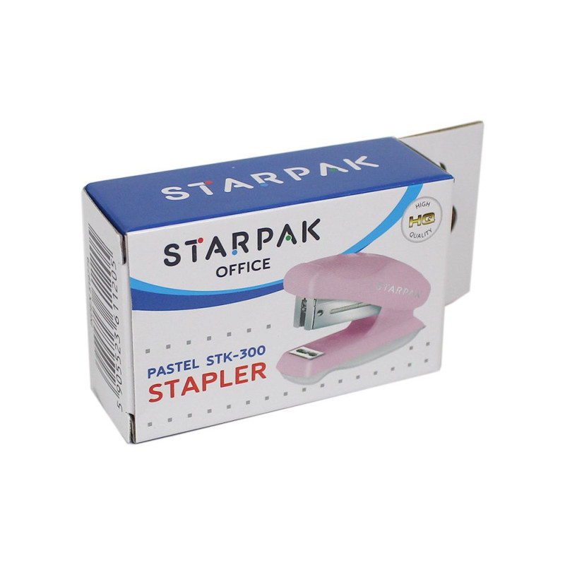 Zszywacz mini Starpak STK-300 pastelowy różowy