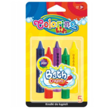 Kredki do kąpieli wanny Colorino 5 kolorów