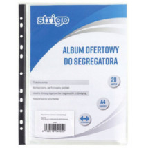 Album ofertowy do segregatora A4 20 koszulek Strigo